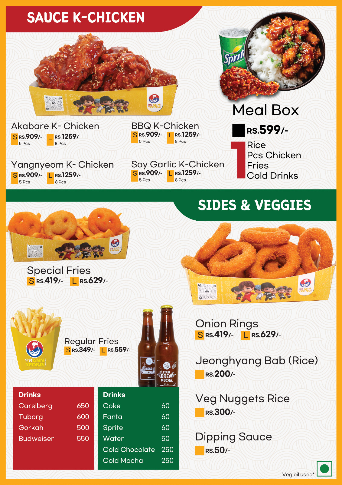 Annyeong Chicken, Saraswotinagar Chabahil menu 2