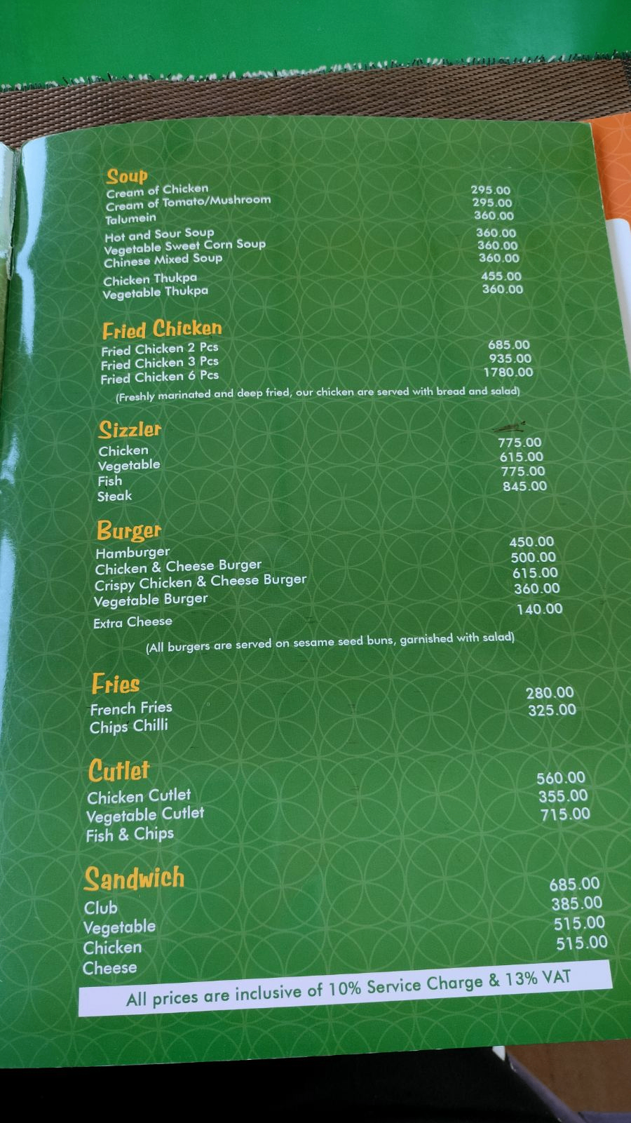 The Bakery Cafe menu 2