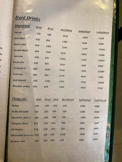 Michael Grills menu 2