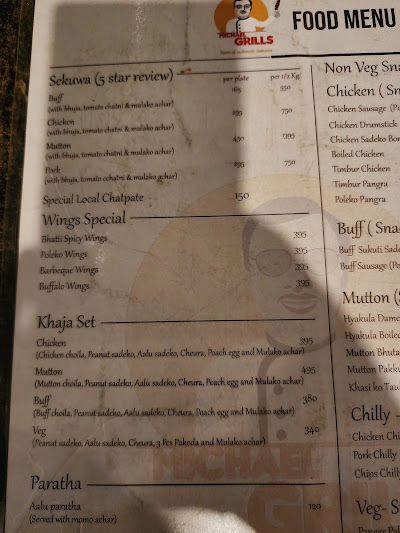 Michael Grills menu 3